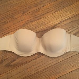 GapBody 34B Strapless Bra, Beige